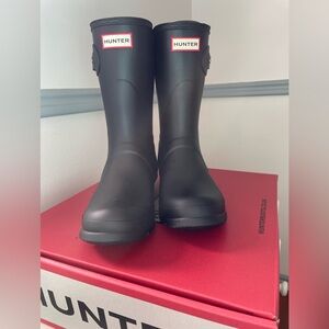 Hunter original short boot woman’s 10 black